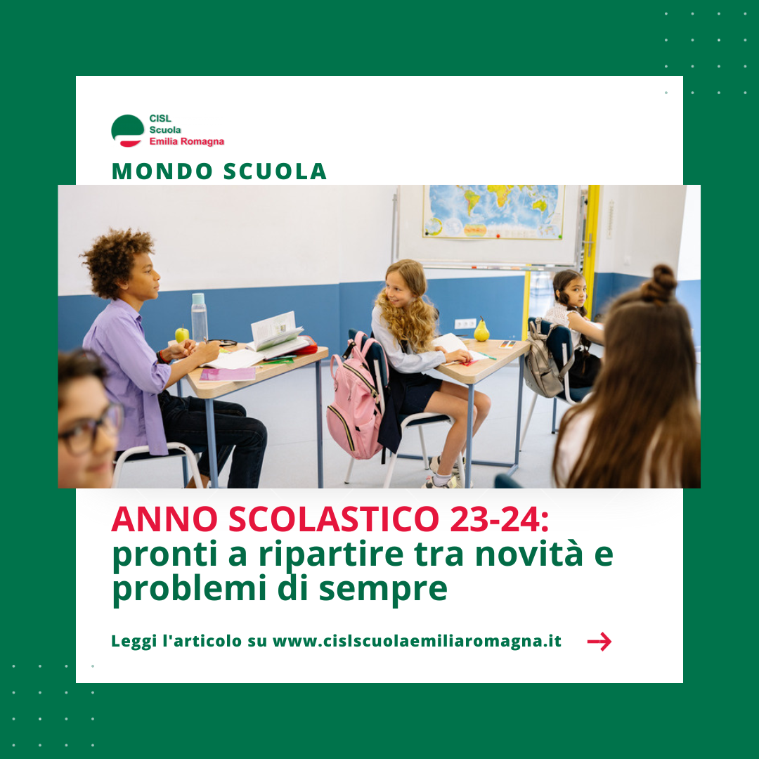 ANNO SCOLASTICO 23-24: PRONTI A RIPARTIRE 